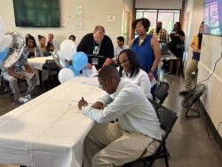  Extensions student at signing day for Transition program.